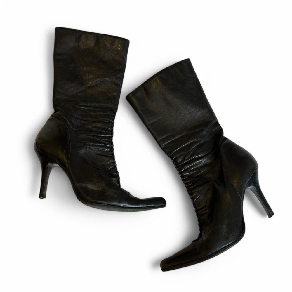 Steve Madden Teaze Leather Heeled Boots